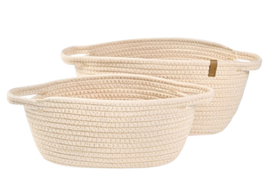 זוג סלסלות מעוצבות לאחסון - בז’ mountain