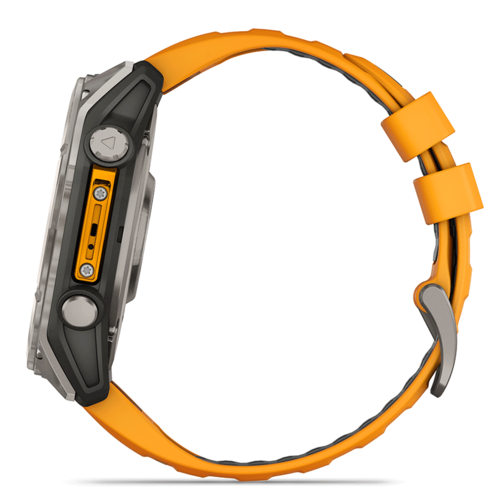 שעון ספורט fēnix® 8 – 51mm AMOLED Sapphire TITANIUM - שחור & כתום