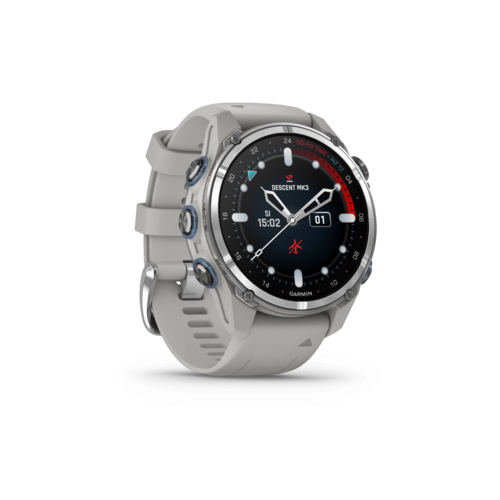 שעון ספורט חכם ומחשבון צלילה Descent Mk3 | 43mm - אפור & כסוף