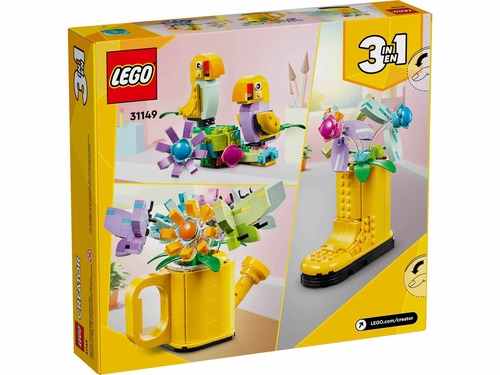 לגו קריאטור 3 ב-1 פרחים במזלף (31149) 