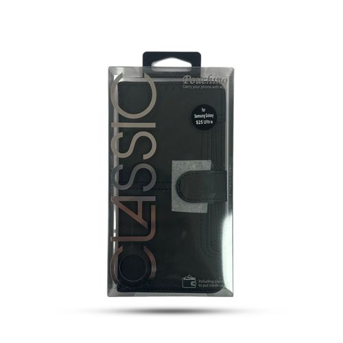 נרתיק ספר Pouchino TASCA for Galaxy S25 Ultra Black