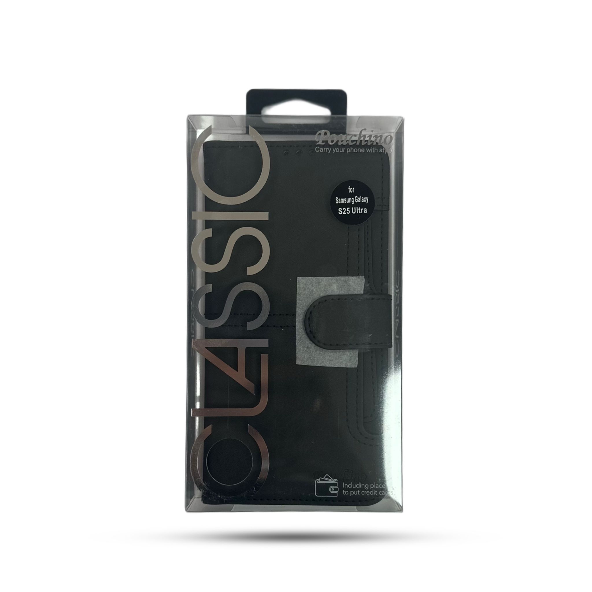 נרתיק ספר Pouchino TASCA for Galaxy S25 Ultra Black