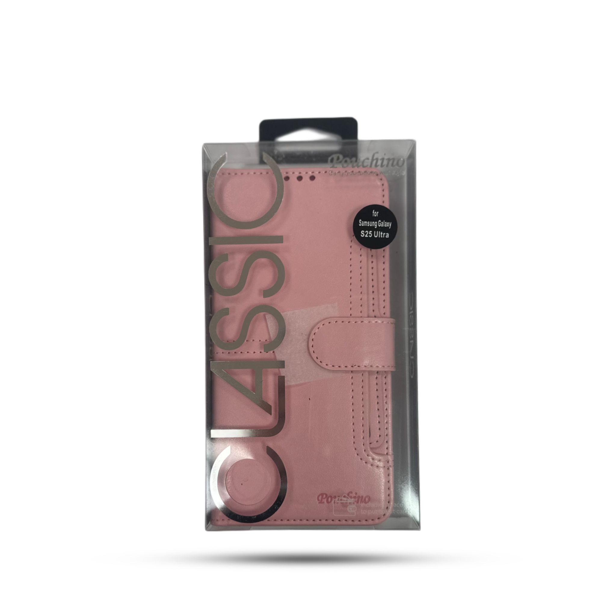 נרתיק ספר Pouchino TASCA for Galaxy S25 Ultra Pink