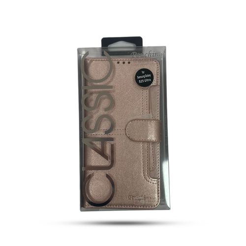 נרתיק ספר Pouchino TASCA for Galaxy S25 Ultra Rose Gold