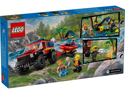לגו CITY כבאית 4×4 עם סירת חילוץ (60412)