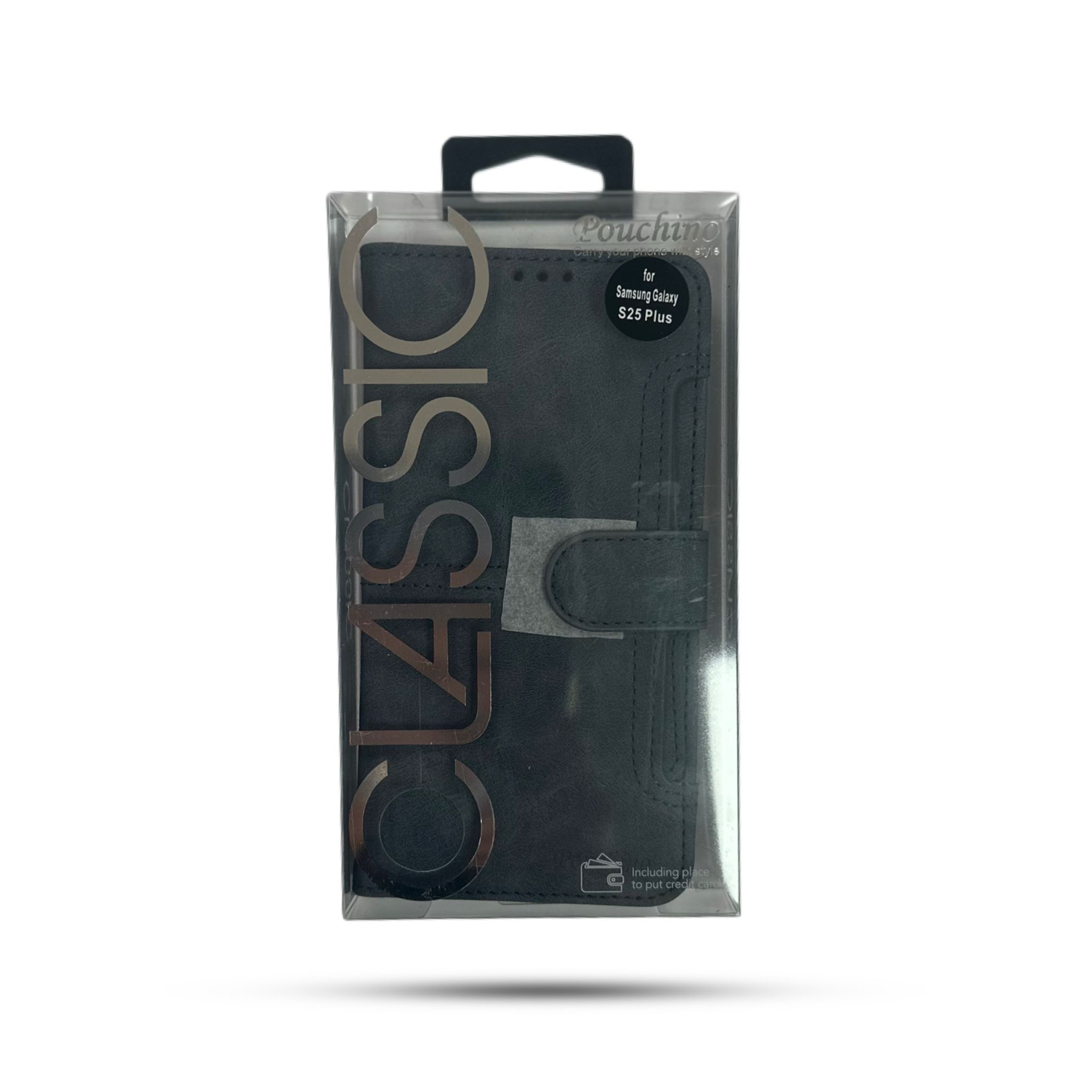 נרתיק ספר Pouchino TASCA for Galaxy S25 Plus Black