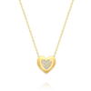 שרשרת תליון LOVE ויהלומים זהב 14K