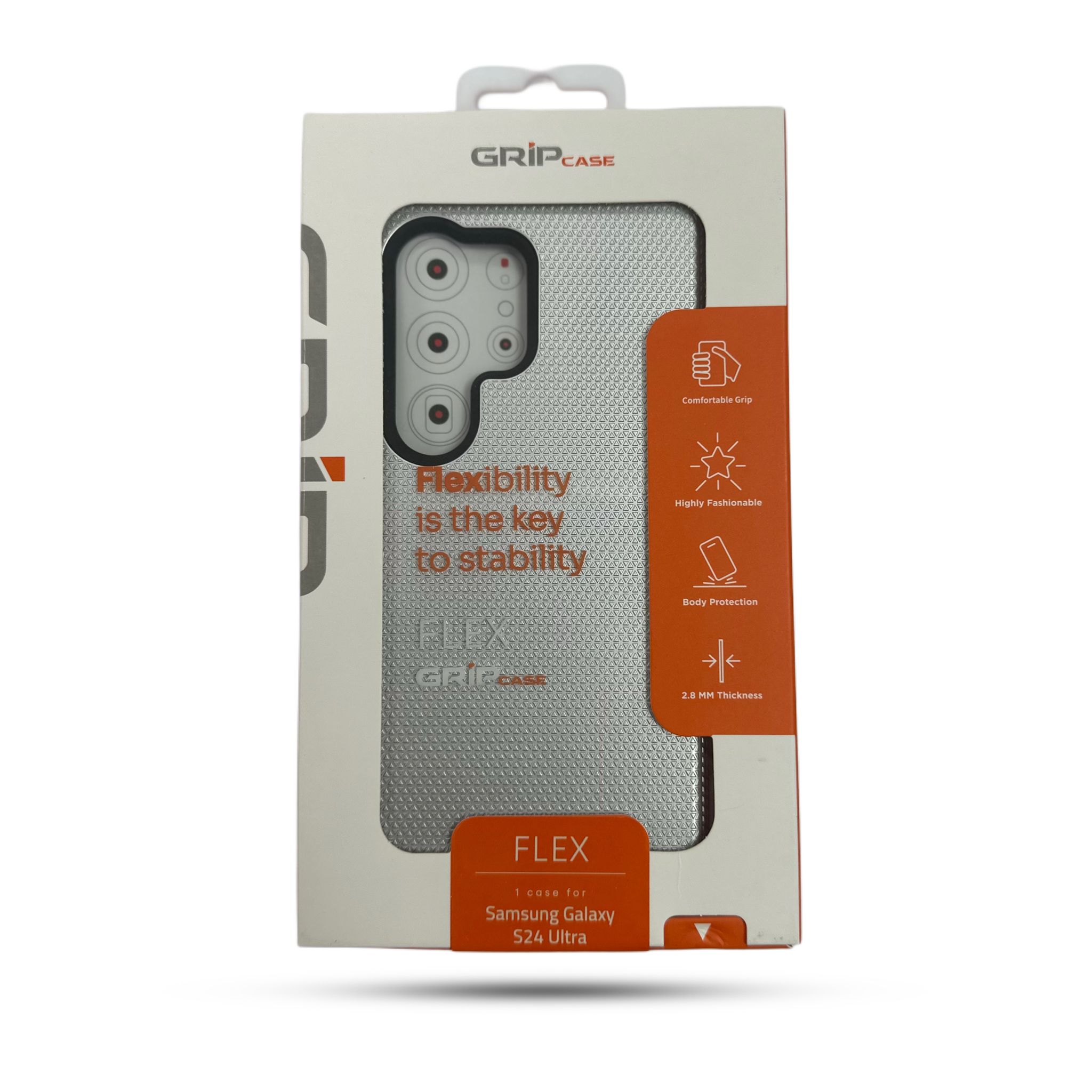 GRIP CASE FLEX for Galaxy S24 Ultra Silver