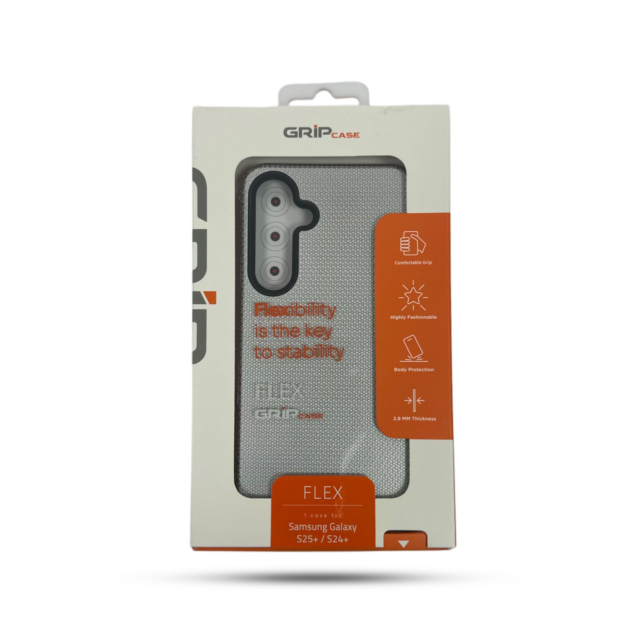 GRIP CASE FLEX for Galaxy S24 Plus Silver