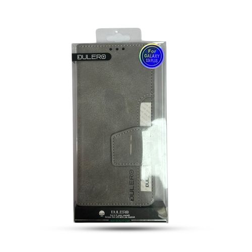נרתיק ספר Dulero for Galaxy S24 Plus gray