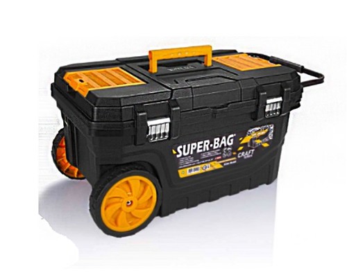 ארגז כלים ''25 נגרר טרולי סגר מתכת עם גלגלים SUPER BAG
