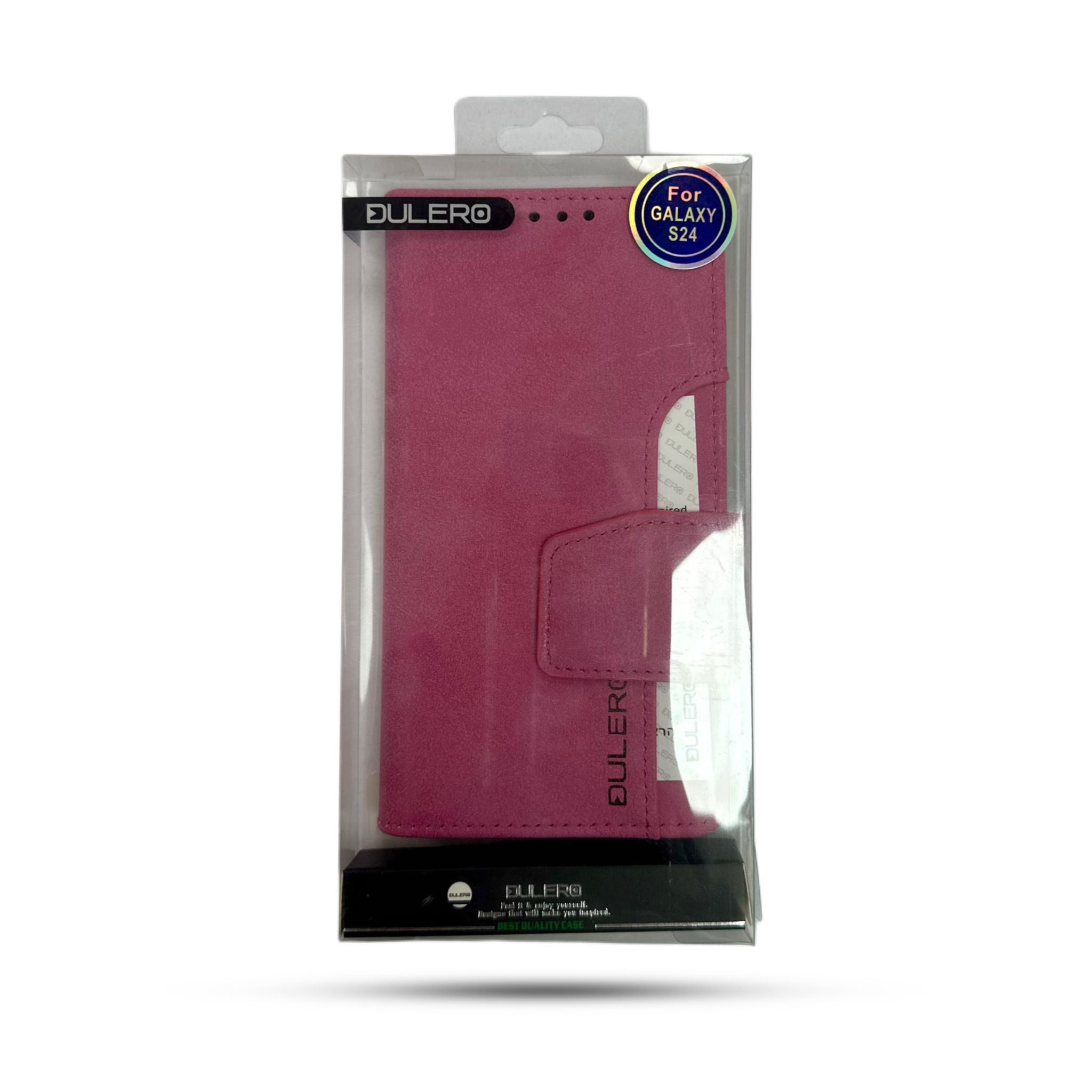 נרתיק ספר Dulero for Galaxy S24 Pink