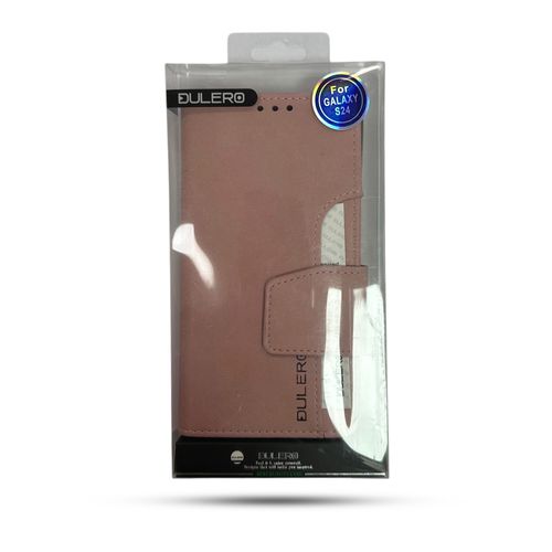 נרתיק ספר Dulero for Galaxy S24 Light Pink