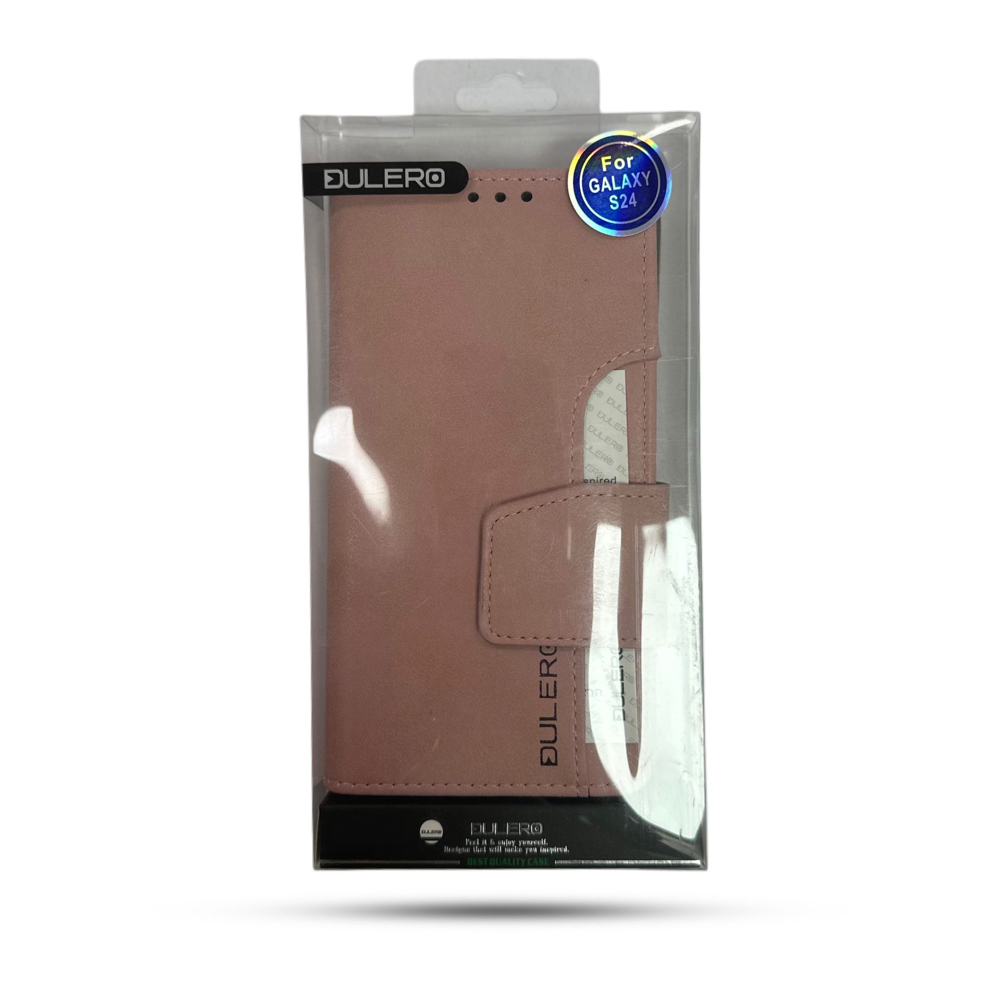 נרתיק ספר Dulero for Galaxy S24 Light Pink