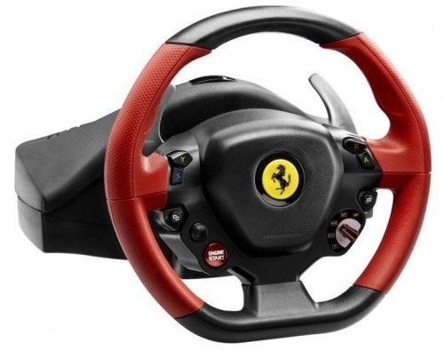 הגה מירוצים עם דוושות Thrustmaster Ferrari 458 Spider