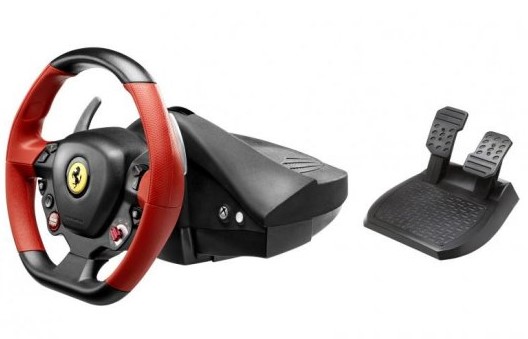 הגה מירוצים עם דוושות Thrustmaster Ferrari 458 Spider Xbox