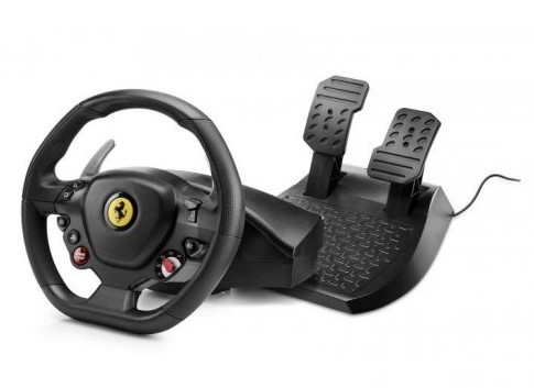 הגה מירוצים עם דוושות Thrustmaster T80 Ferrari 488 GTB Edition
