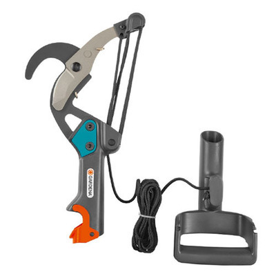 מזמרת גבהים תוכי GARDENA דגם 298 Combisystem תוצרת גרמניה, מיועדת לגיזום עצים וצמחים בגבהים עם ידיות טלסקופיות, איכות מקצועית עם 12 חודשי אחריות