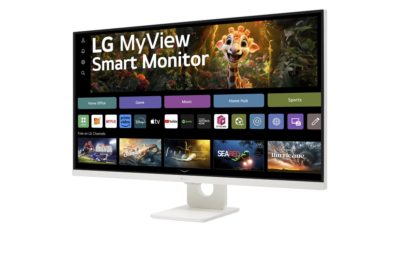 מסך מחשב חכם LG MyView 4K UHD IPS 32SR73U-W - מקלדת ועכבר מתנה!