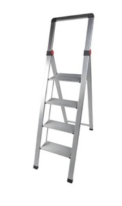 סולמות אלומיניום 4 שלבים מקצועי SLIM גובה 89 ס’’מ 150221-003