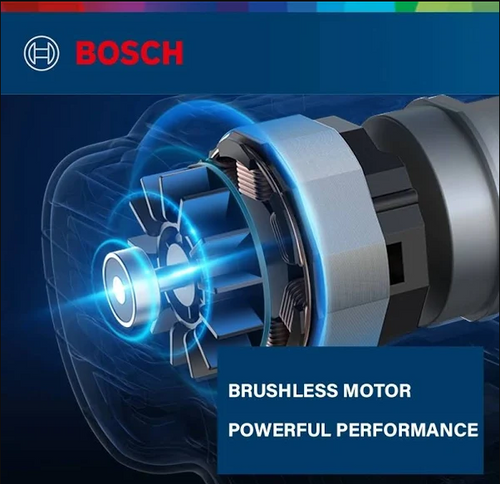 מברגה/מקדחה 18V מנוע ללא פחמים רוטטת 2 סוללות 2.0AH ומטען GSB 185 LI 