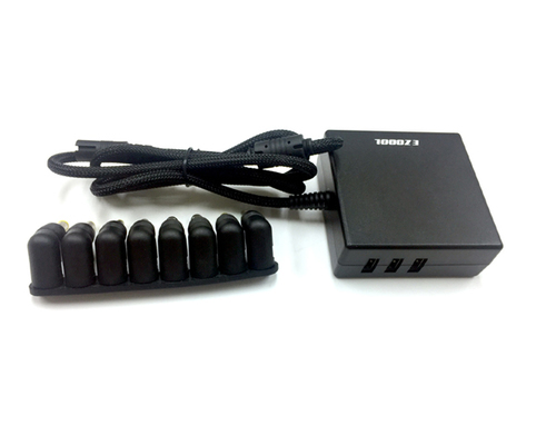 ספק כח אוניברסלי למחשבים ניידים עם חיבורי EZCool 90W AD-805 USB