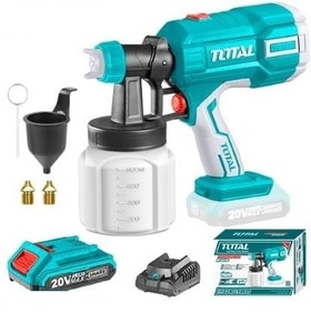סט מרסס צבע נטען 20V כולל סוללה ומטען TOTAL