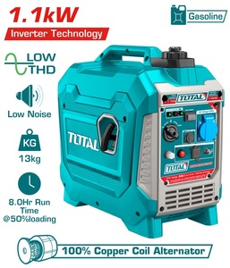 גנרטור בנזין אינוורטר מושתק 1.1KW בנזין ללא סטרטר TOTAL