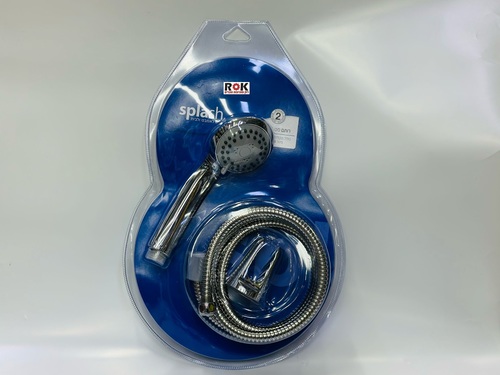 סט מזלף וצינור 1.5 מטר רותם 3 מצבי זרימה כולל מתלה 