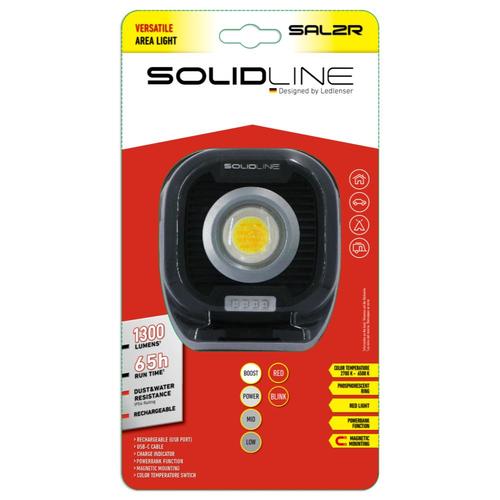 SAL2R פנס הצפה 1500 LUMEN זרקור נייד נטען SOLIDLINE