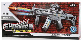 רובה M16 עם אורות צלילים רטט ופנס