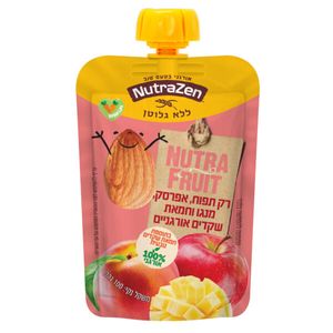 NutraZen סמוצי תפוח אפרסק מנגו וחמאת שקדים ללא גלוטן