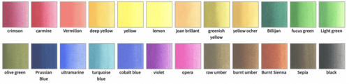 סט של 24 צבעי מים OPAQUE  WATERCOLOURS CAKE COLORS 