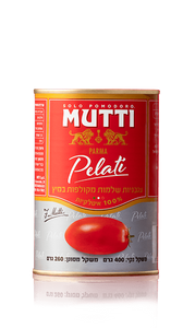 עגבניות שלמות מקולפות במיץ mutti