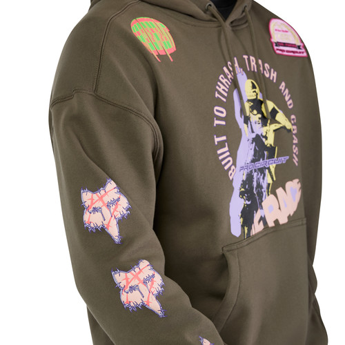 קפוצ'ון פליז פוקס חום - PRO CIRCUIT OVERSIZED FLEECE PO V25