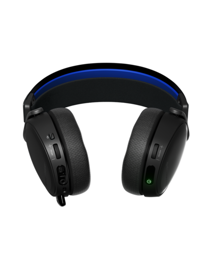 אוזניות גיימינג אלחוטיות צבע שחור +Steelseries Arctis 7P עבור פלייסטשיין