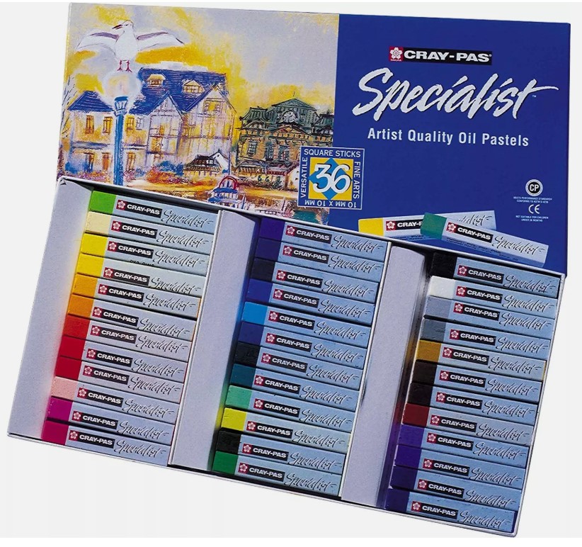 ערכת 36 פסטל שמן מקצועי  CRAY-PAS SPECIALIST ARTIST OIL PASTELS 