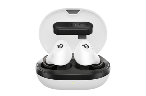 אוזניות גיימינג אלחוטיות לפלייסטיישן SteelSeries Arctis GameBuds TWS 2.4GHZ - לבן