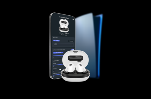 אוזניות גיימינג אלחוטיות לפלייסטיישן SteelSeries Arctis GameBuds TWS 2.4GHZ - לבן