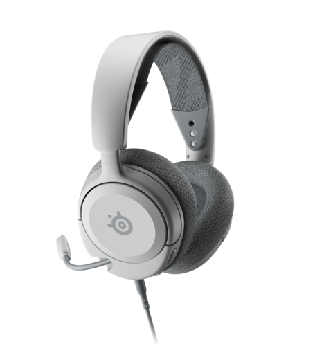 אוזניות גיימינג קלות משקל ומעוצבות Arctis Nova 1 Steelseries - לבן