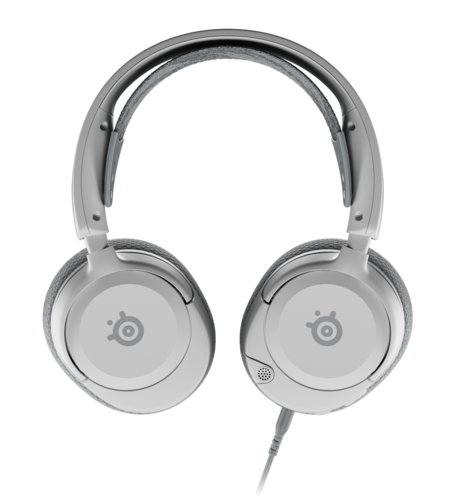 אוזניות גיימינג קלות משקל ומעוצבות Arctis Nova 1 Steelseries - לבן