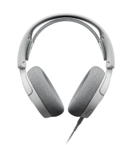 אוזניות גיימינג קלות משקל ומעוצבות Arctis Nova 1 Steelseries - לבן