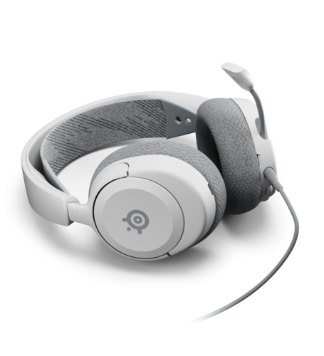 אוזניות גיימינג קלות משקל ומעוצבות Arctis Nova 1 Steelseries - לבן