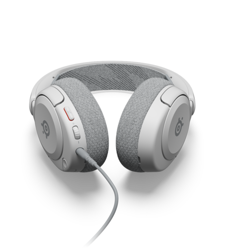 אוזניות גיימינג קלות משקל ומעוצבות Arctis Nova 1 Steelseries - לבן