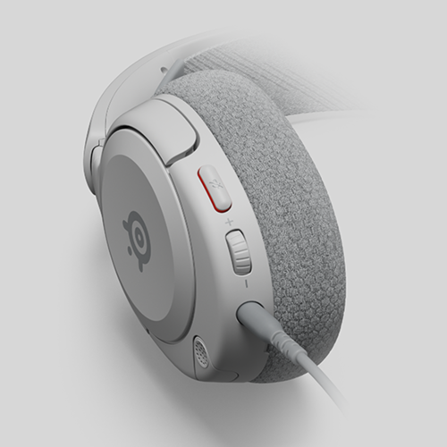 אוזניות גיימינג קלות משקל ומעוצבות Arctis Nova 1 Steelseries - לבן