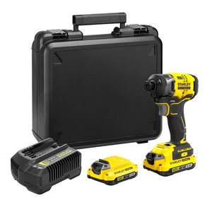 מברגת אימפקט 3 מהירויות STANLEY 18V סדרת V20 סוללות+2 2AH+מטען