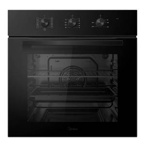 תנור בנוי 70 ליטר מכני Midea 65DME30004BK 6781 זכוכית שחורה