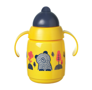 כוס השתייה והאימון עם קש מתקפל 300מ"ל  - Tommee Tippee - Superstar Training Straw Cup 300ML  