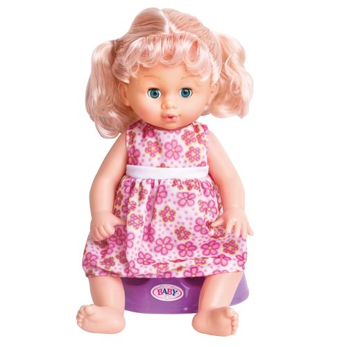 בובה שותה ועושה פיפי בתוספת אביזרים - Drink & Wet Baby Doll With Accessories