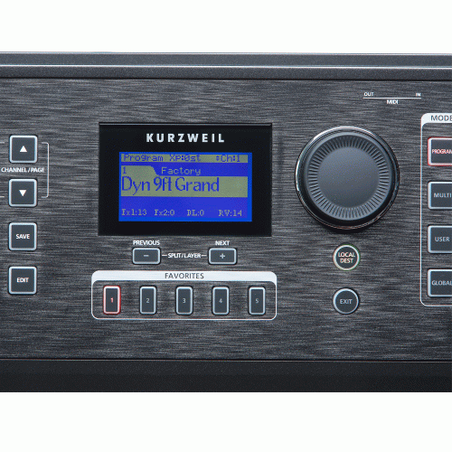 פסנתר חשמלי 76 קלידים SP6-7 מבית Kurzweil בצבע שחור
